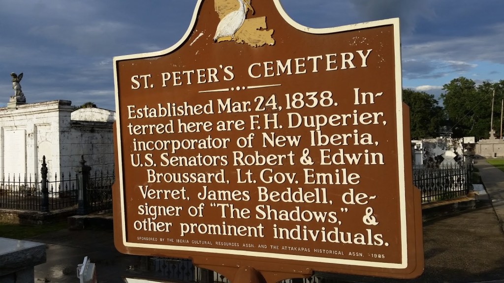 St. Peters Cemetery – Iberia Parish,&nbsp;Louisiana.